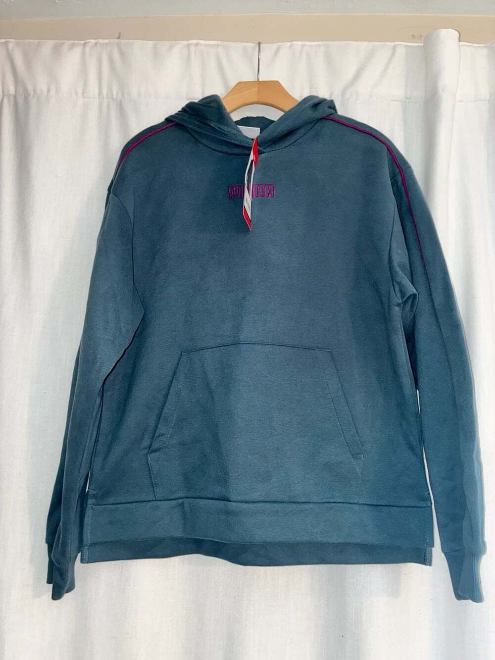 Puma Fleece Hoodie Blue Size M